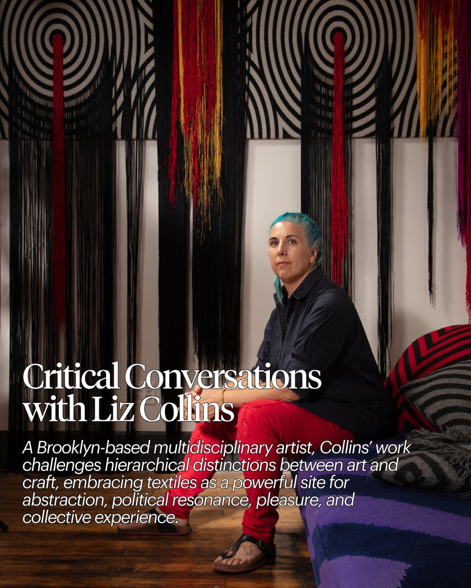 PrattInstitute's tweet photo. Through her sustained experimentation and boundary-crossing approach, Liz Collins has played a pivotal role in expanding the possibilities of contemporary fiber-based art.

Join the artist in conversation Wednesday, February 11th at 6PM in Higgins Hall. Full event details here: https://t.co/hp9IWDi3CJ