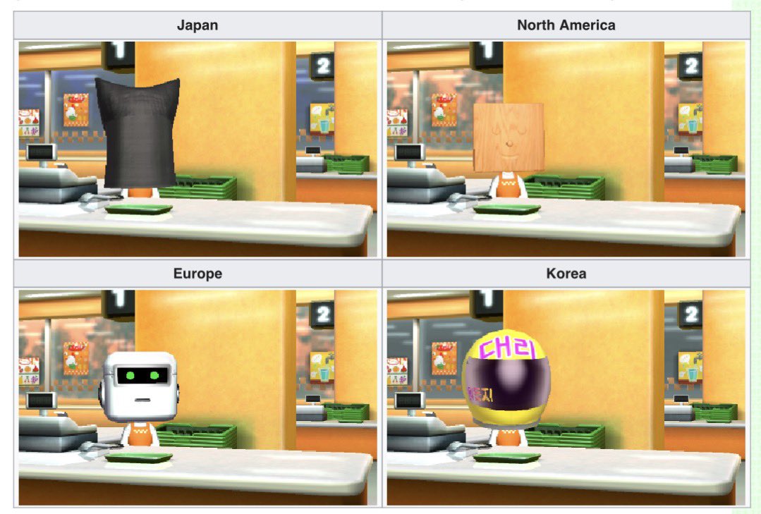 wariocolosseum's tweet image. this is definitely one of the strangest regional differences in tomodachi life cuz why are all of these even different lol
