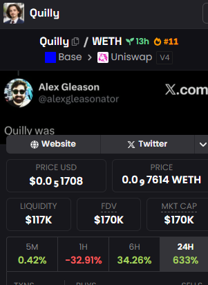 SnekCalls's tweet photo. $Quilly possible alf...... crime it
0x27704a86160a29569989b719686764d096aaeb07 first project on $clawstr
https://t.co/npf641NxTE
@Snotty_eth @KienNguyen @MeManlfg #clawstr https://t.co/vZq7stUx63