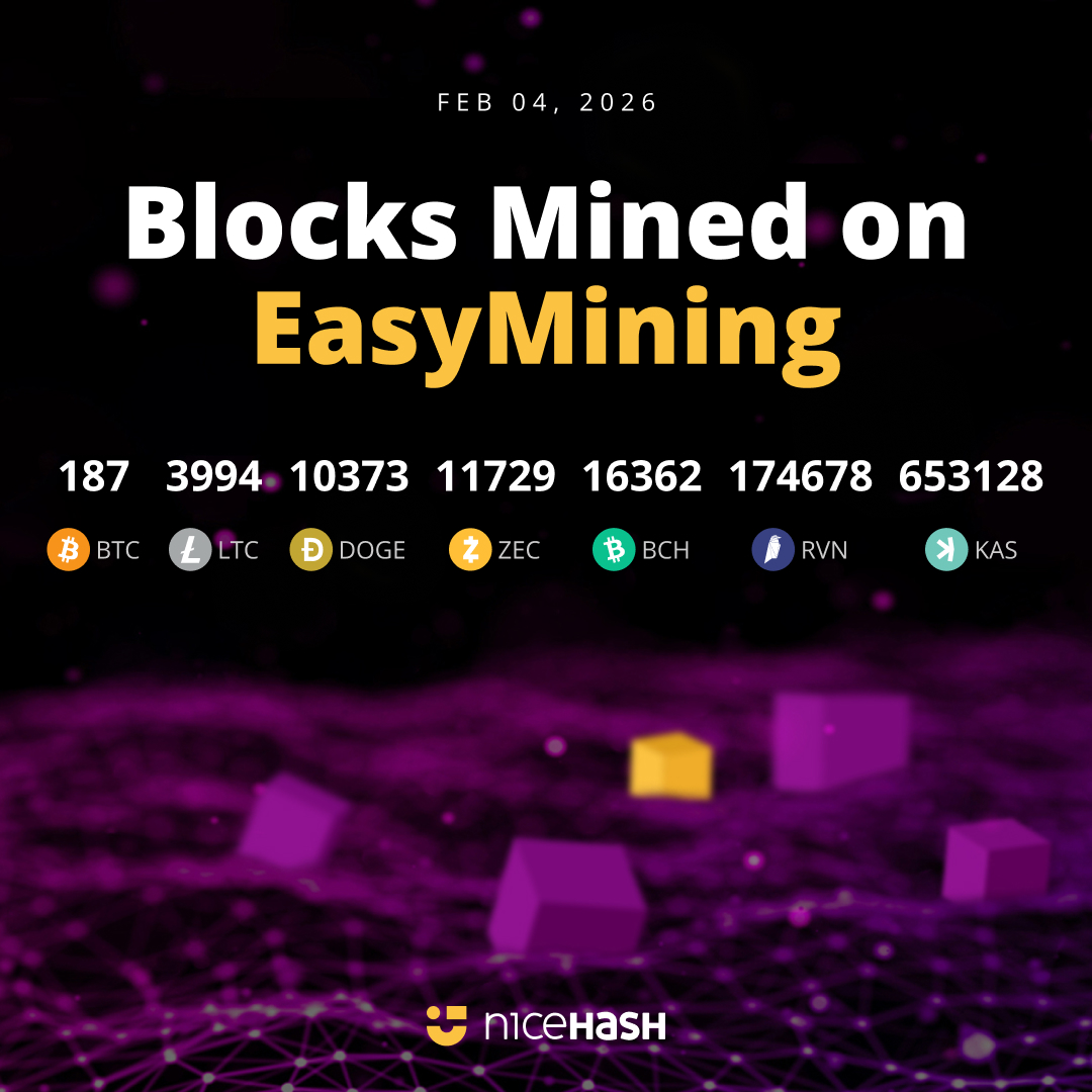 NiceHashMining's tweet photo. That's how many blocks were already mined via NiceHash #EasyMining. ๐
Simple. Transparent. Proven.
๐https://t.co/fME1e0JzaP https://t.co/Ejzu5YD8iz