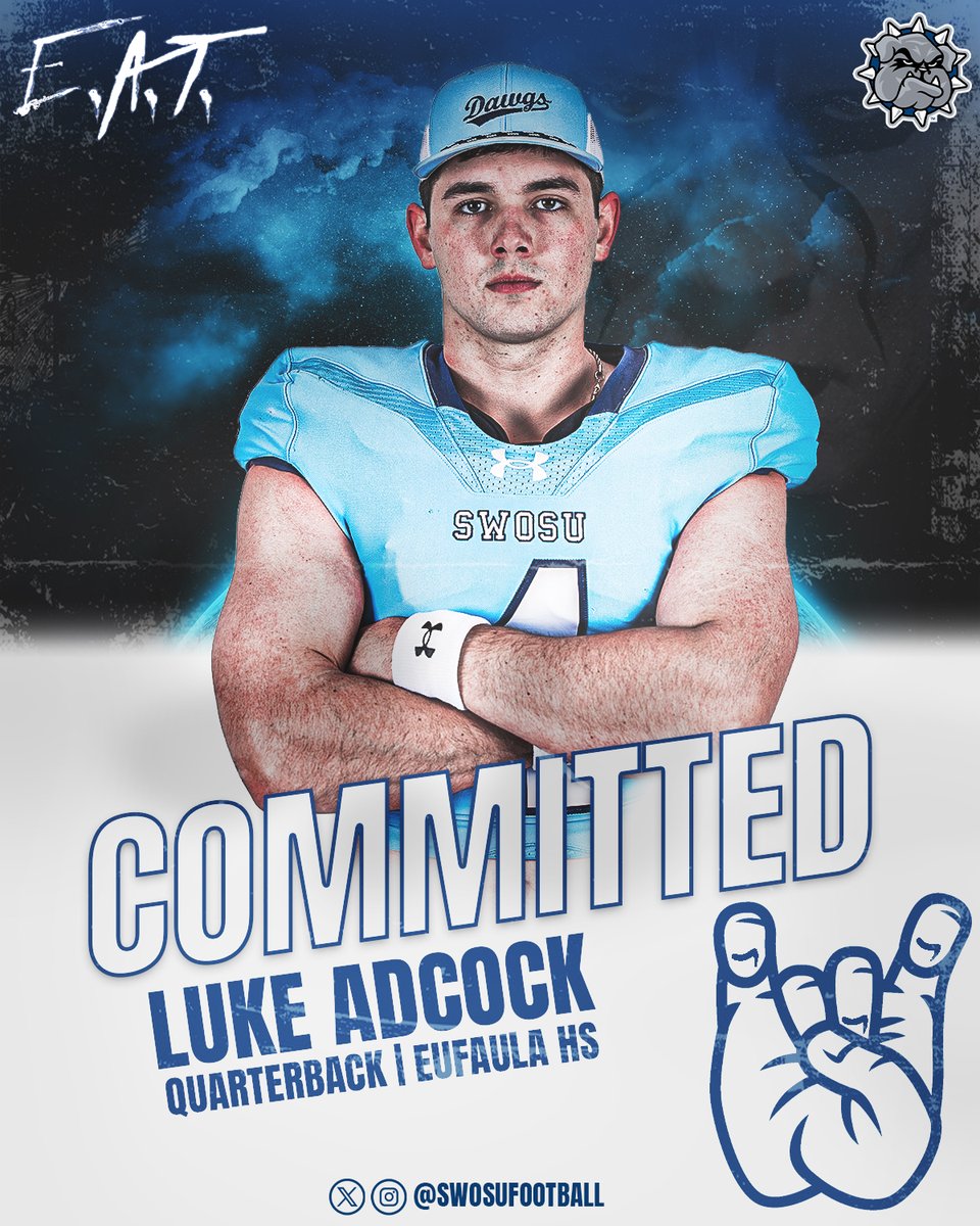 WELCOME TO THE HILLTOP! ✍️🐶
Luke Adcock | QB 
Eufaula, OK | Eufaula, HS #EAT