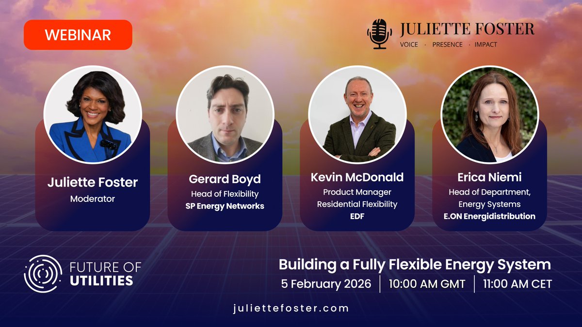 Energy flexibility isn’t a “nice to have” — it’s essential. ⚡️

📅 5 Feb | 10am GMT
With leaders from SP Energy Networks, E.ON &amp; EDF
🔗 lnkd.in/eHSs3cBz
#GridFlexibility #EnergyTransition