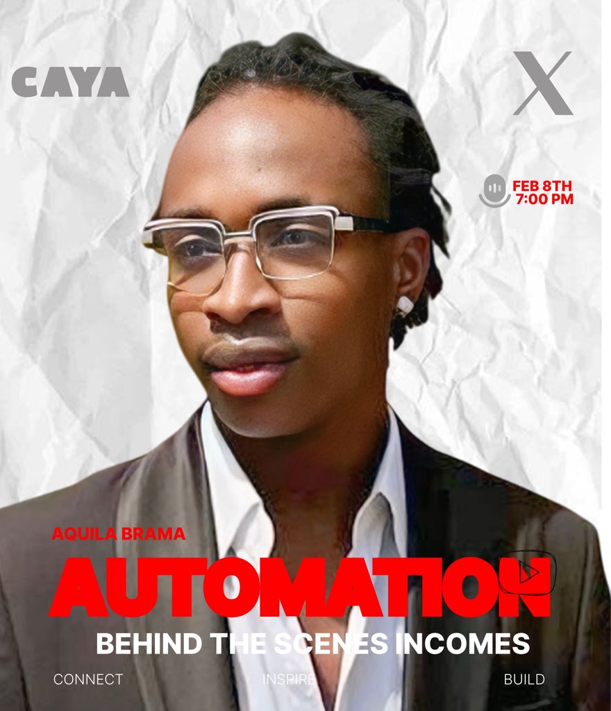 🚨NEW CAYA🎙️ SPACE THIS SUNDAY

<a href="/CayaHQ/">CAYA-Come As You Are</a> presents — YouTube &amp; TikTok Automation: Behind the Scenes Income (Making Money Without Showing Your Face)

Not everyone making money online is a creator.
Some people are building income quietly… behind the scenes.

No camera.
No personal