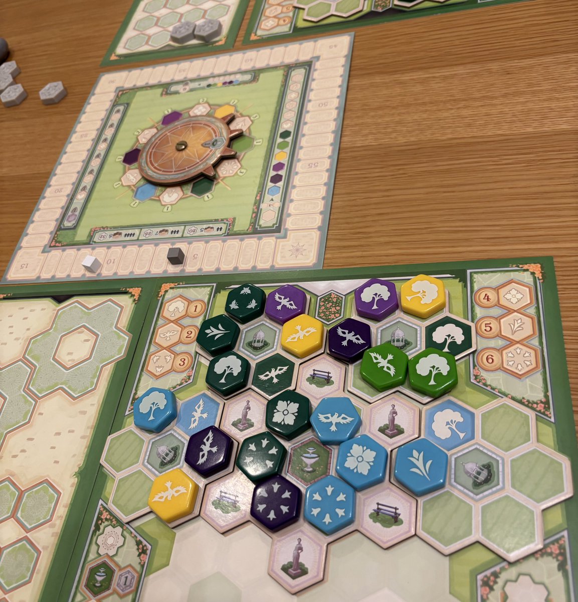 #妻とボドゲ
#アズール王妃の庭園

大好きな王妃の庭園👸
自称1番得意なボドゲなのだけど本日は負け😭😭
今年も勝ったり負けたりで余り差が付かず…

4勝3敗1分