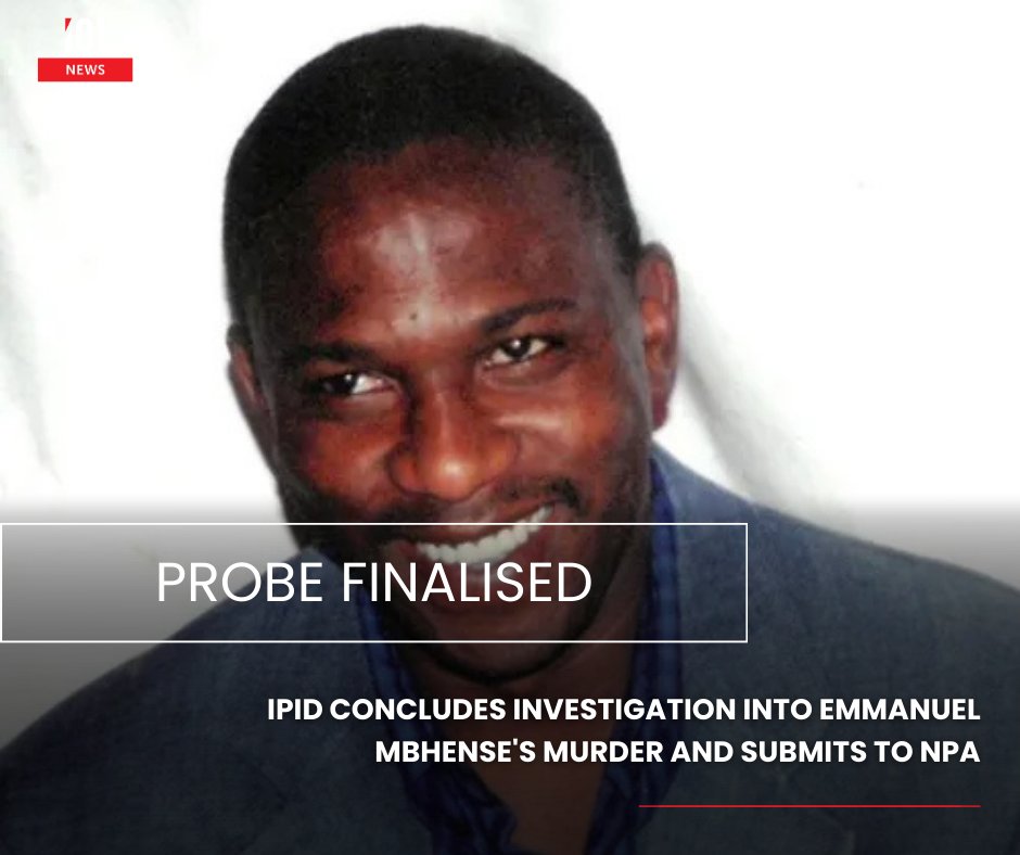 IOL's tweet image. The #IPID has concluded its investigation into the murder of Emmanuel Mbhense, found dumped in a Germiston lake. Allegations point to #EMPD officers. The case now heads to the NPA for possible prosecution.
#IPID #NPA #crimeandcourt #murder #MadlangaCommission #EmmanuelMbhense…