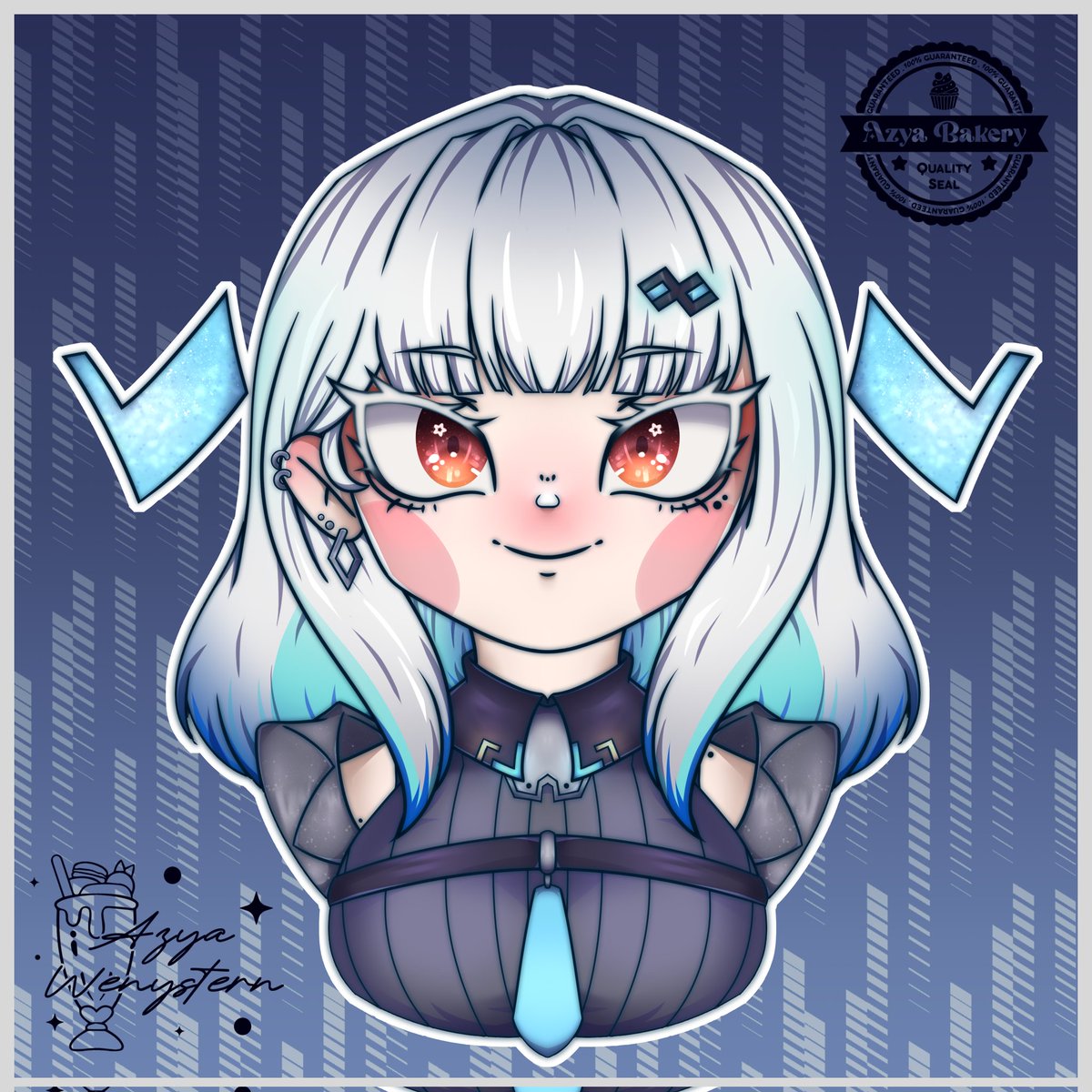 Comisión para: ✨️Marioluigi✨️
Icono de la vtuber ✨️ Amarys Saiba ⚙️🌐 ✨️
Esta muy lindo su modelo y todo, muy divertido dibujarla 🩵✨️

#SaibaArt #vtuber #commisionart