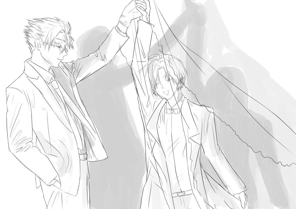 Hamochikunnn's tweet photo. Wedding #Gakushin #楽シン #กาคุชิน https://t.co/TQbUK9p8Xz