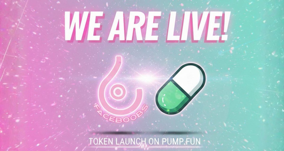 FaceBoobs_'s tweet photo. 🚨 FACEBOOBS TOKEN IS LIVE ON https://t.co/7X1yWR95Yp 🚨
We’ve been working on FaceBoobs for YEARS.
Not days. Not weeks.
Years of building, breaking things, and starting again.
Today it finally goes live.
🟣 Token launched on https://t.co/4E06OOwTxw
🎥 Livestreams for the next several days
🧪 First FaceBoobs beta drops NEXT WEEK
This isn’t a quick flip.
This is a long term project and you’re early.
👉 Buy now
👉 Join the livestreams
👉 Be there before the beta goes public
FaceBoobs starts today.
Don’t watch from the sidelines.

3wnR77QjeFgBJAuf6j6nNptVj2jRFed8tDfn4EXbpump
