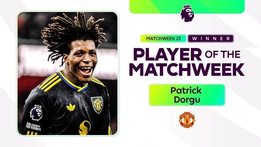 SimplyUtd's tweet image. 🚨📸 The last four Premier League Player of the week winners:

GW21 – Benjamin Šeško 🇸🇮
GW22 – Bruno Fernandes 🇵🇹
GW23 – Patrick Dorgu 🇩🇰
GW24 – Casemiro 🇧🇷 

Manchester United! ❤️