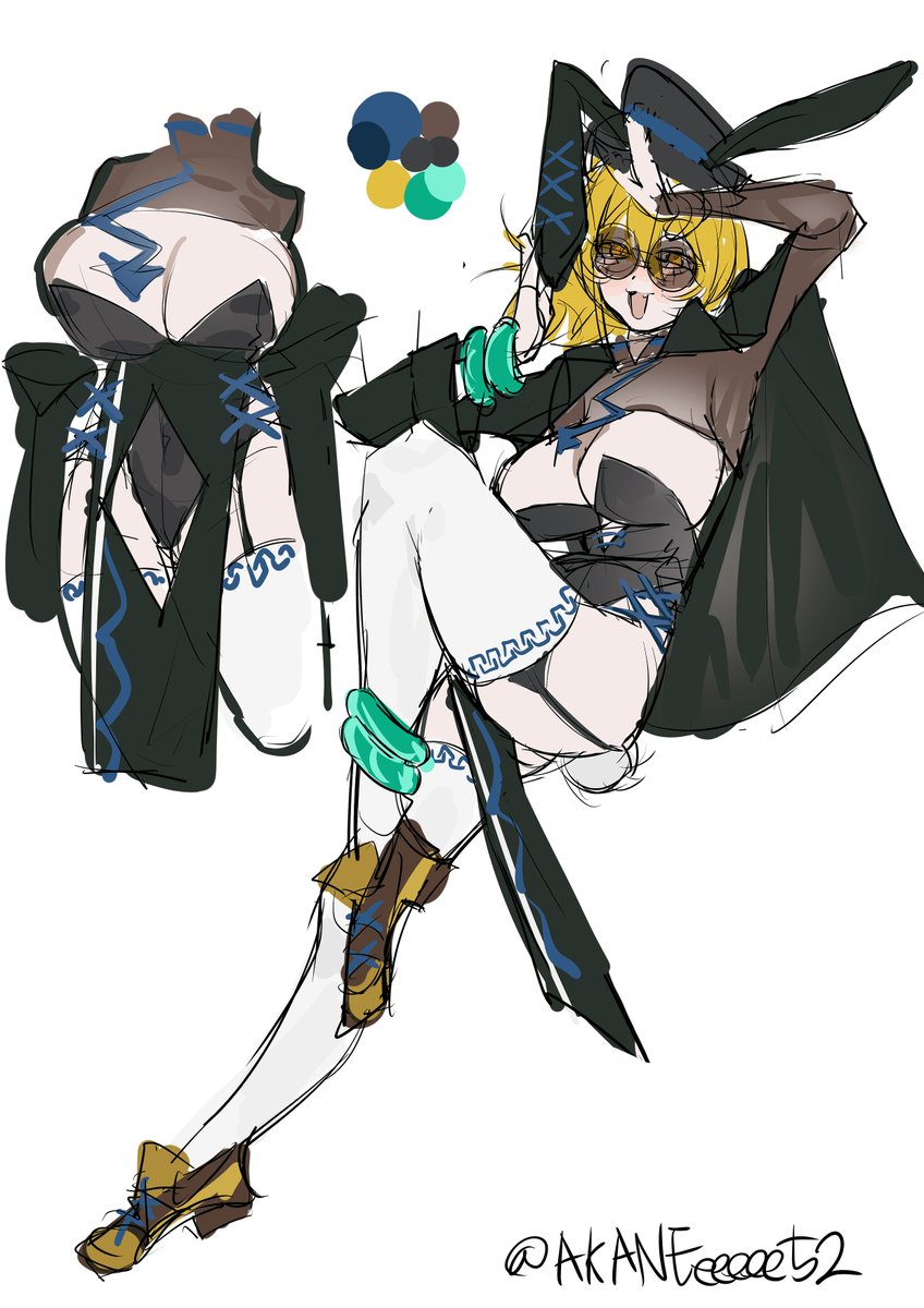 AKANEeeeee52's tweet photo. 🔷⚔️🐰🎠

Cinq Bunny Don Quixote Wip
#Limbus_Company #림버스컴퍼니 https://t.co/xAa25VwETS