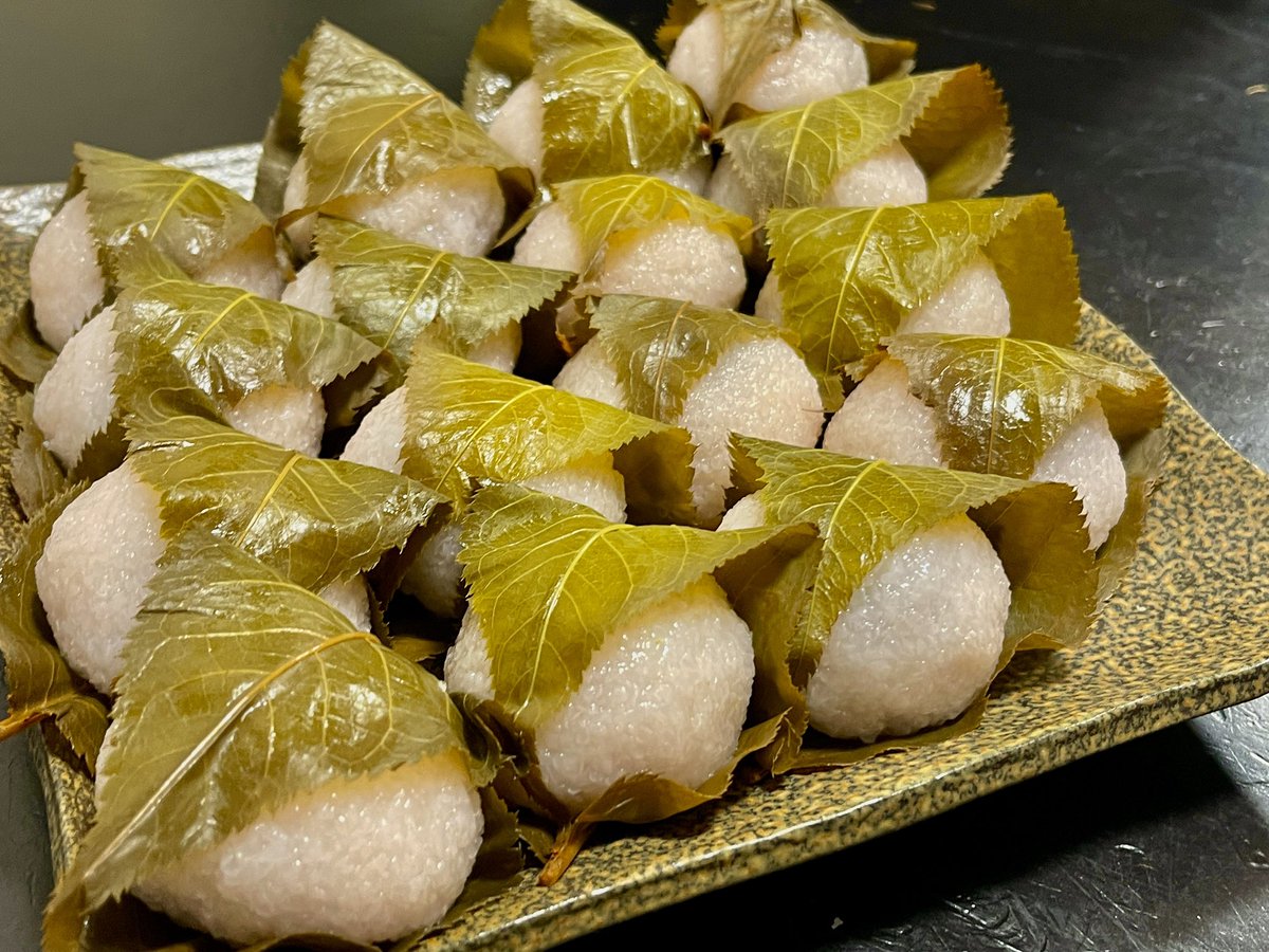 久々に桜餅作った🌸 材料は買って置いたんだけど、ずっと放ったらかし