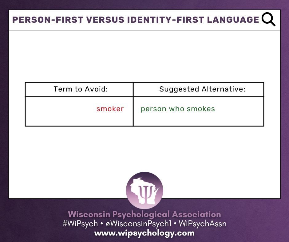 This term is drawn from the updated American Psychological Association. (2023). Inclusive language guidelines. lnkd.in/gMQ-MKH7 @apa.org #WiPsych • WiPsychAssoc • <a href="/WisconsinPsych1/">Wisconsin Psychological Association</a> • wipsychology.org