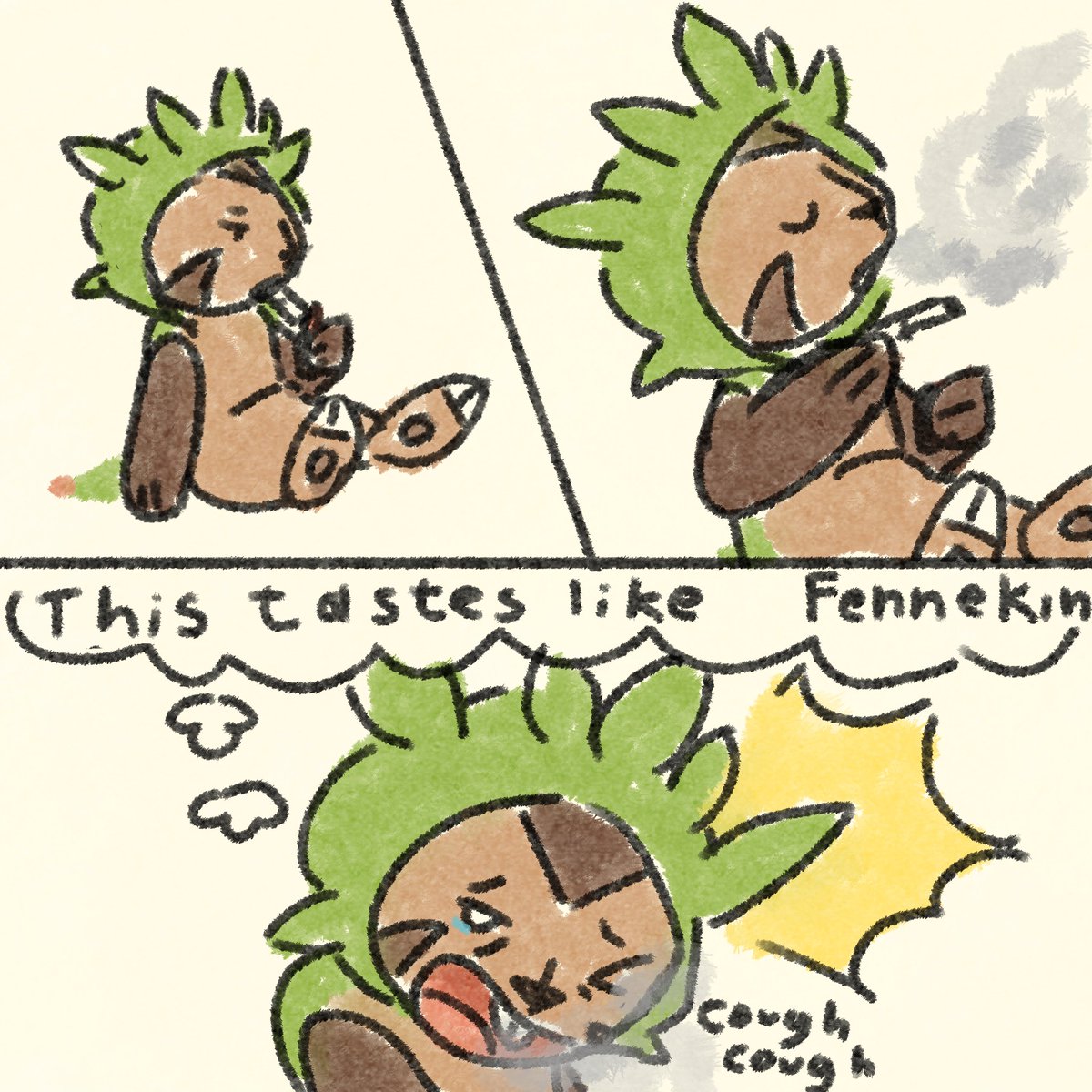Orange_miau's tweet image. smoke = FENNEKIN
#starters #movieunleashers #chespin #fennekin
