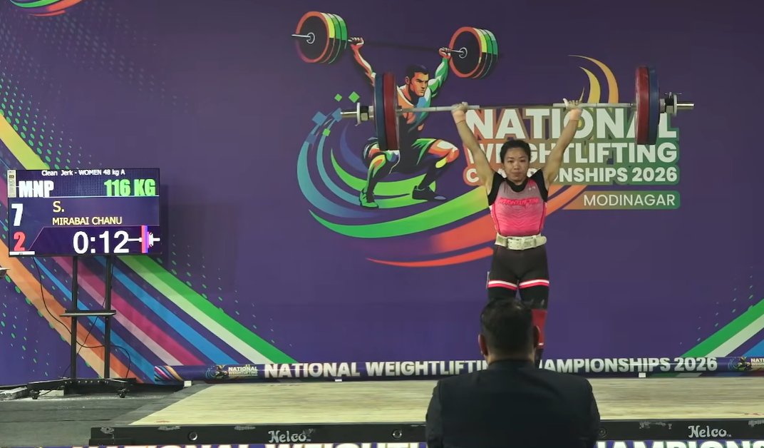 msudh98's tweet image. With a total lift of 205kg (snatch - 89kg and clean &amp;amp; jerk - 116kg), Mirabai Chanu rewrote her own NR in women's 48kg at the Nationals. 

#Weightlifting