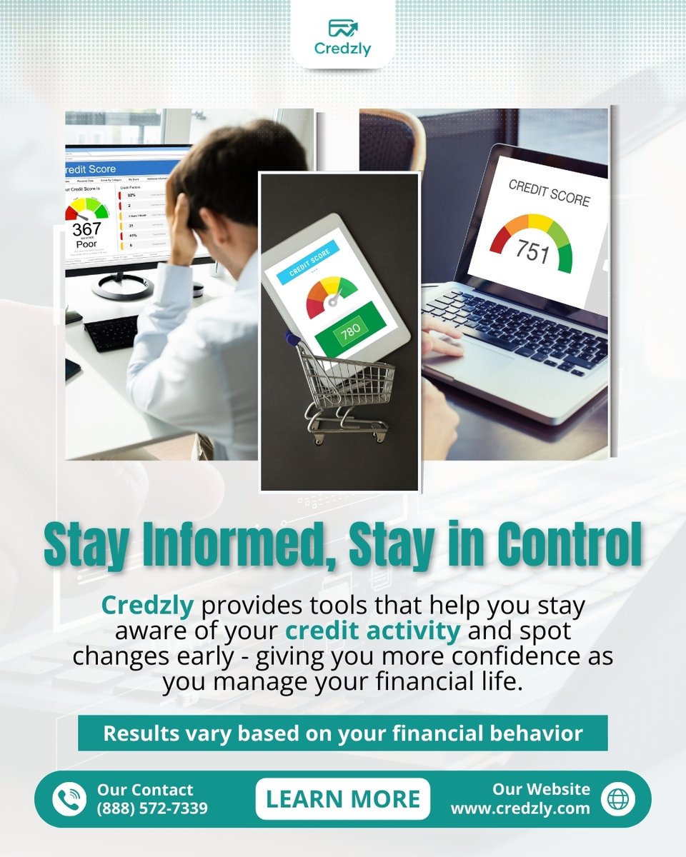 credzly's tweet photo. 🛡 Stay informed. Stay in control.
Credzly helps you track credit activity and spot changes early—so you can manage your finances with confidence.
👉 https://t.co/agLrgUTAV5
#CreditAwareness #CreditMonitoring #FinancialWellness #Credzly https://t.co/H82EIvgw6z