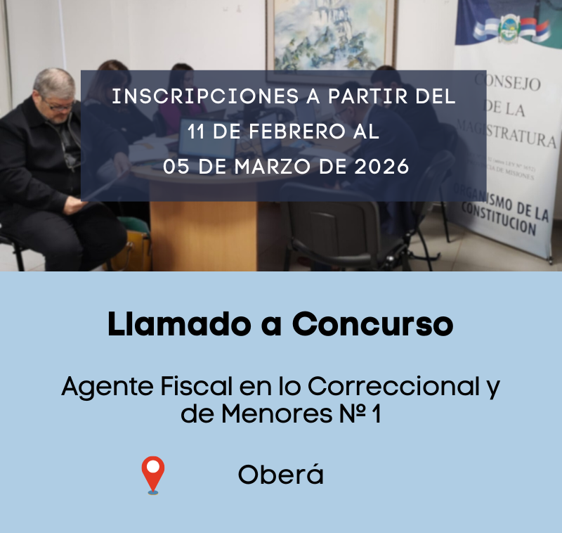 Consejo de la Magistratura de Misiones tweet media