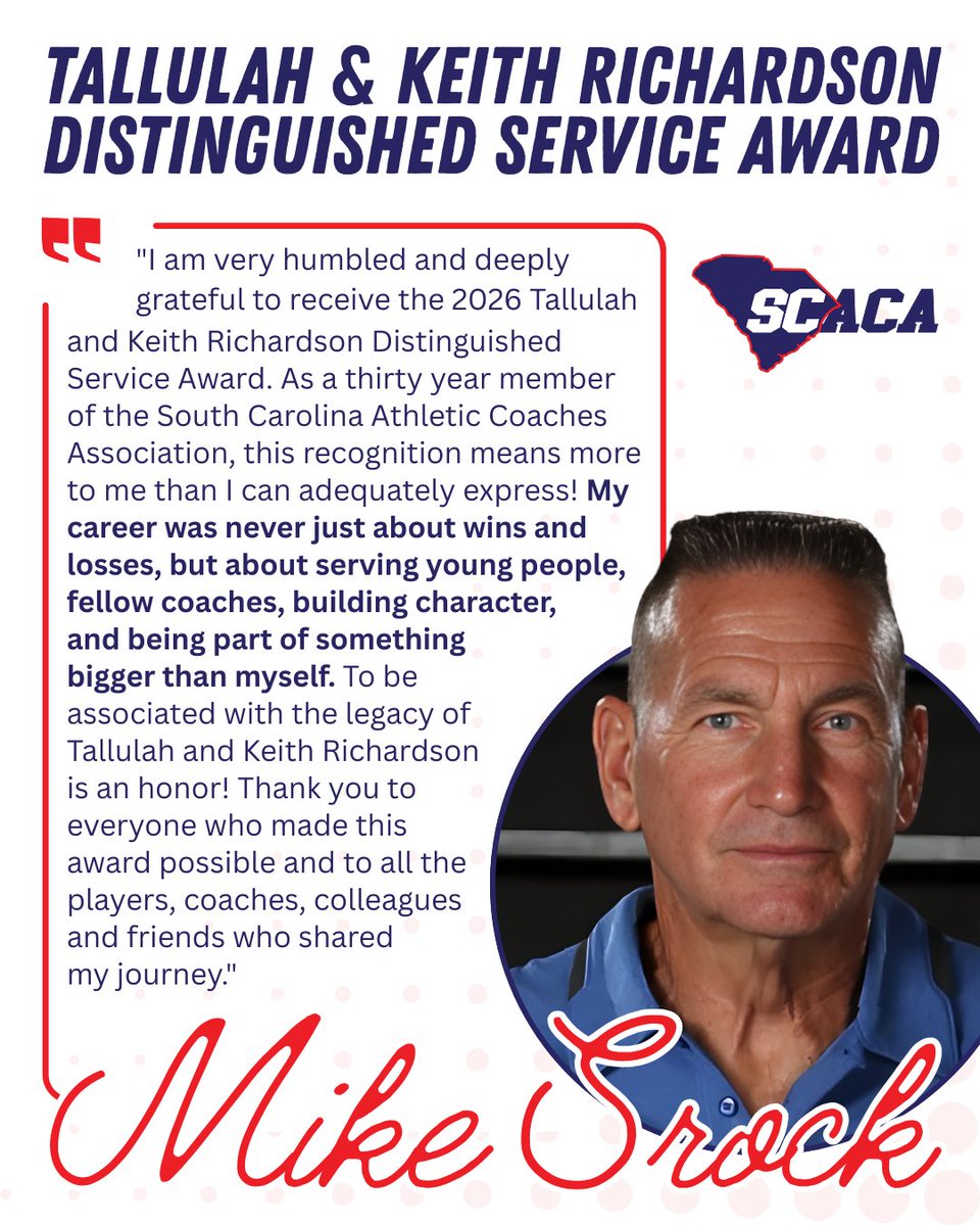 South Carolina Athletic Coaches Association tweet media