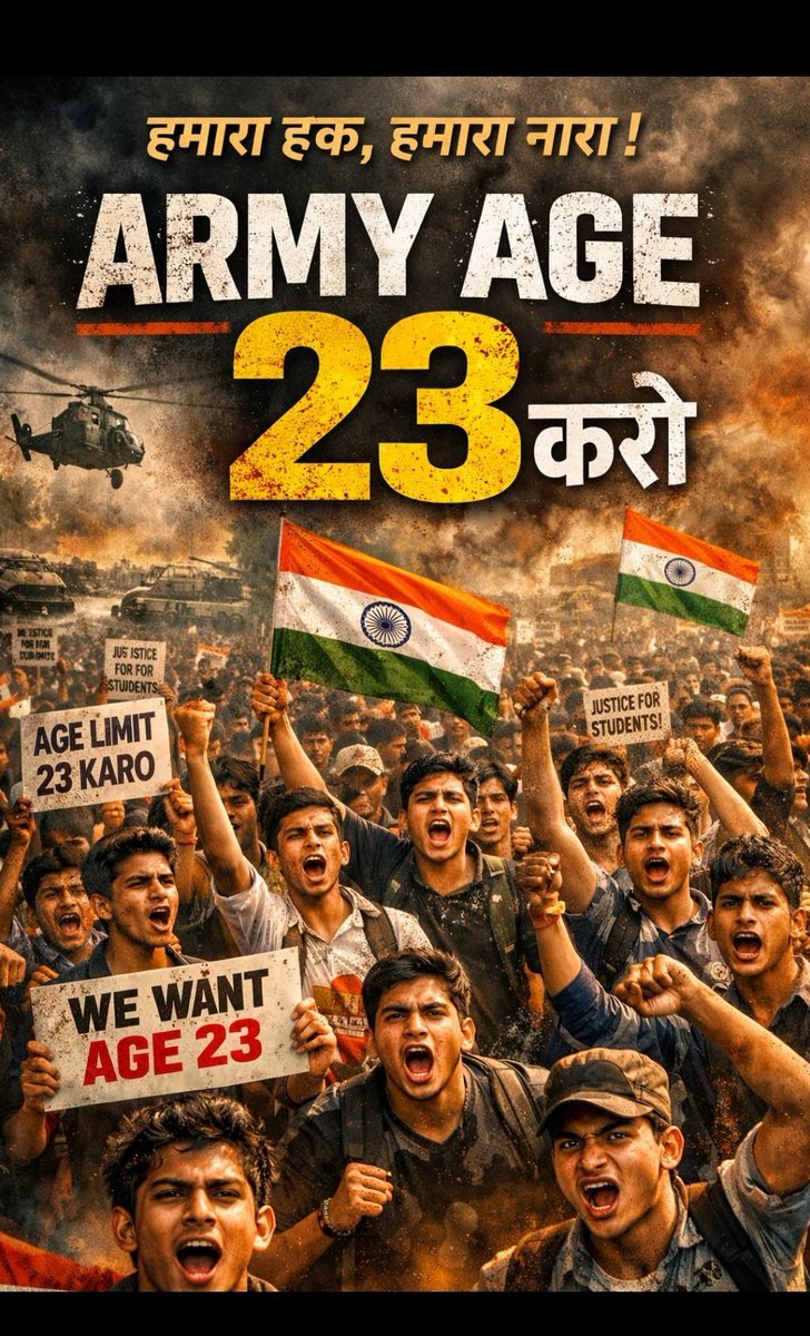 achusai45266's tweet photo. #Army_agniveer_age_issu #Army_Age_23 #ArmyAgniveerAgeLimit23 #Army_age_23_kro #Army_age_issue https://t.co/BkLtd0bVYt