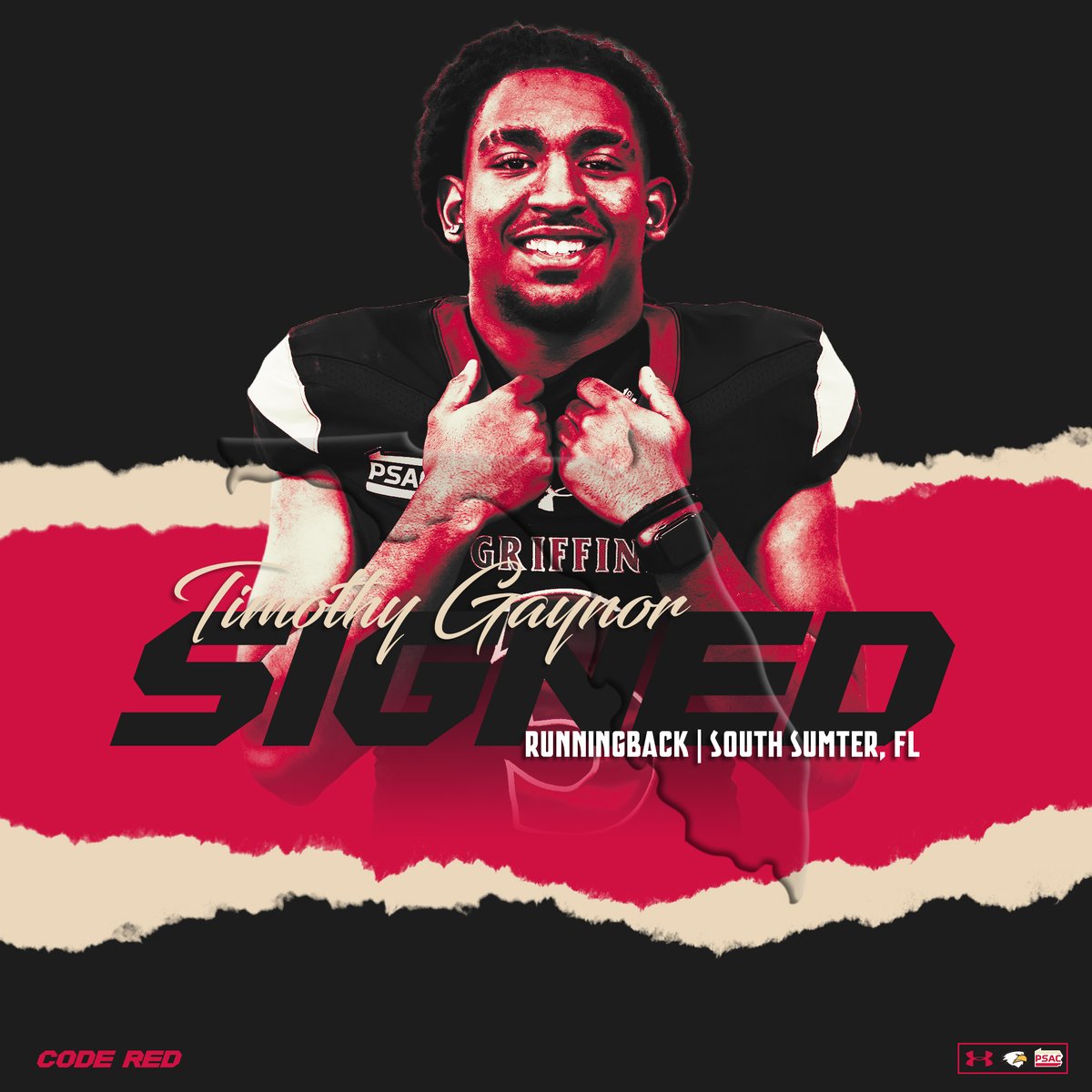 SHU_FBALL's tweet photo. Welcome, 2026 Seton Hill Griffin Signee Timothy Gaynor (@Timothygaynor03). An elusive back that can go the distance from anywhere! #STICK2THECOD6 https://t.co/N6gK9zRcDg