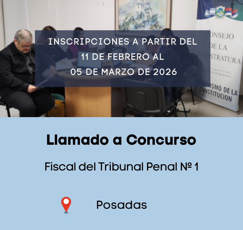 Consejo de la Magistratura de Misiones tweet media