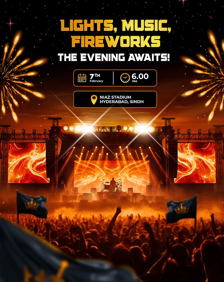 Dhol dhamaka, gaana bajaana. Cricket ke jashn ke rung hamare sung! 🎇🕺

Niaz Stadium, this Saturday! 🏟️