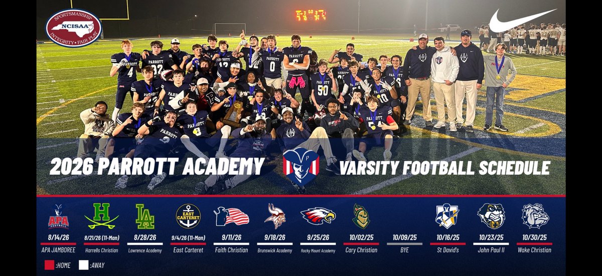 Parrott Academy Football tweet media