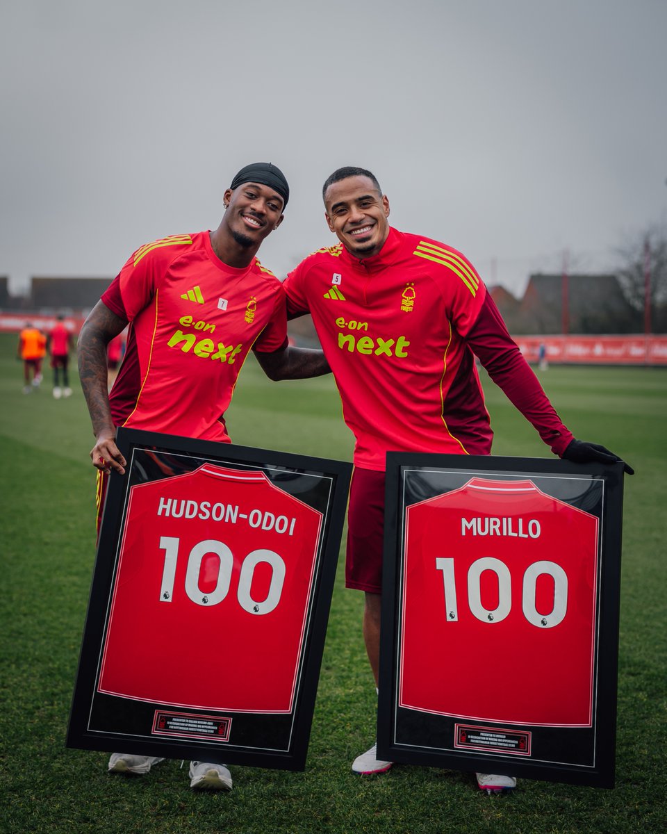 100 Forest appearances for CHO and Murillo. ❤️