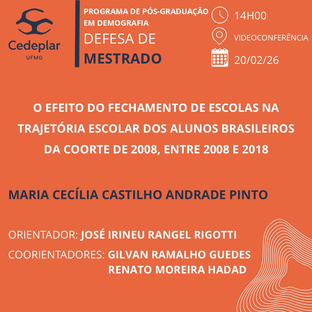 Cedeplar UFMG tweet media