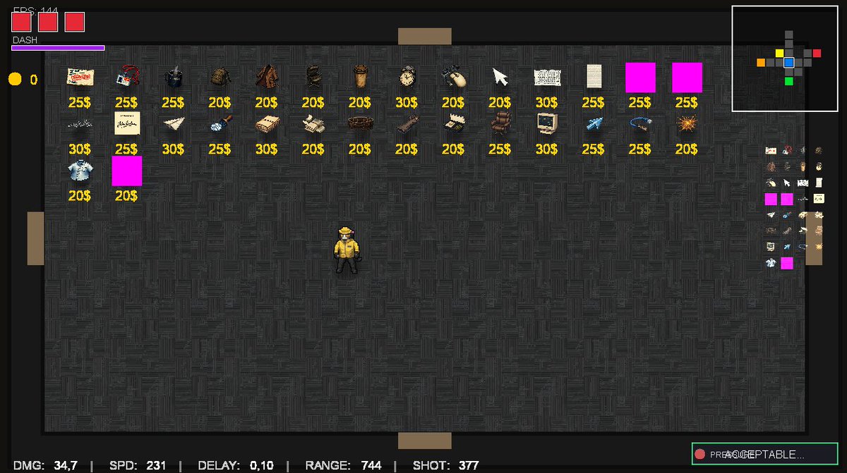 Added items to the roguelike 🏹
Nothing makes sense. Just the way I like it!
#IndieGameDev #indiegame #gamedev
