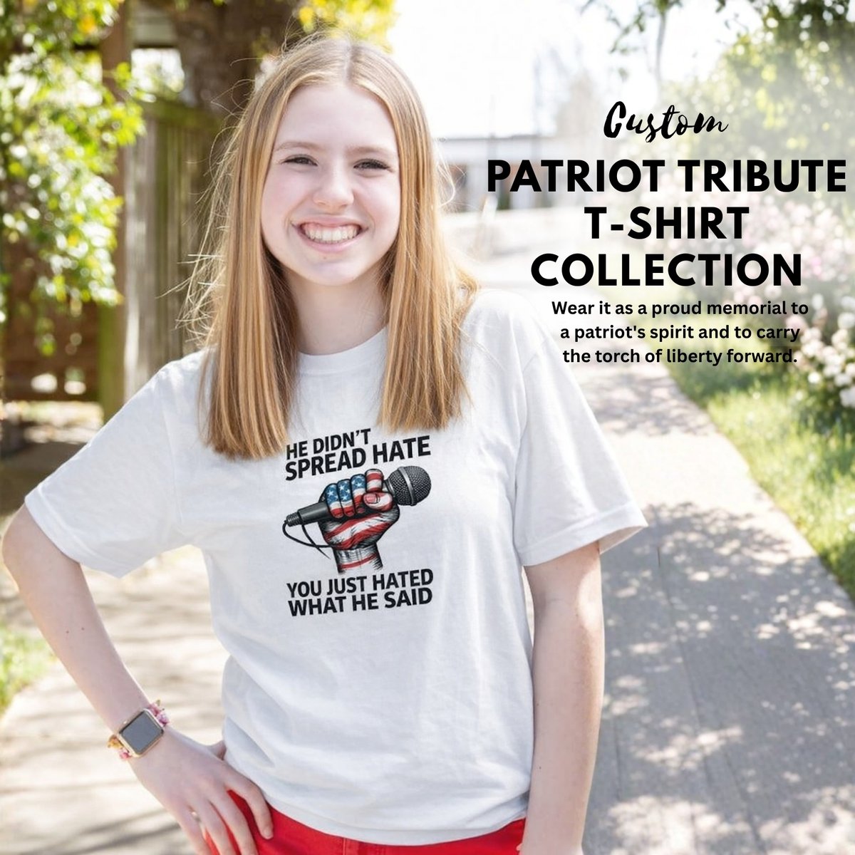 patrioticu27450's tweet image. A tribute tee for those who believe in liberty and expression.
Designed to remember. Made to stand firm.
.
.
#coolcustomize #PatriotTribute #FreedomOfSpeech #PatrioticStyle #StatementTee #CustomTShirt
#LibertyWear #ProudAmerican #PatriotCollection #BoldMessage #WearYourBeliefs