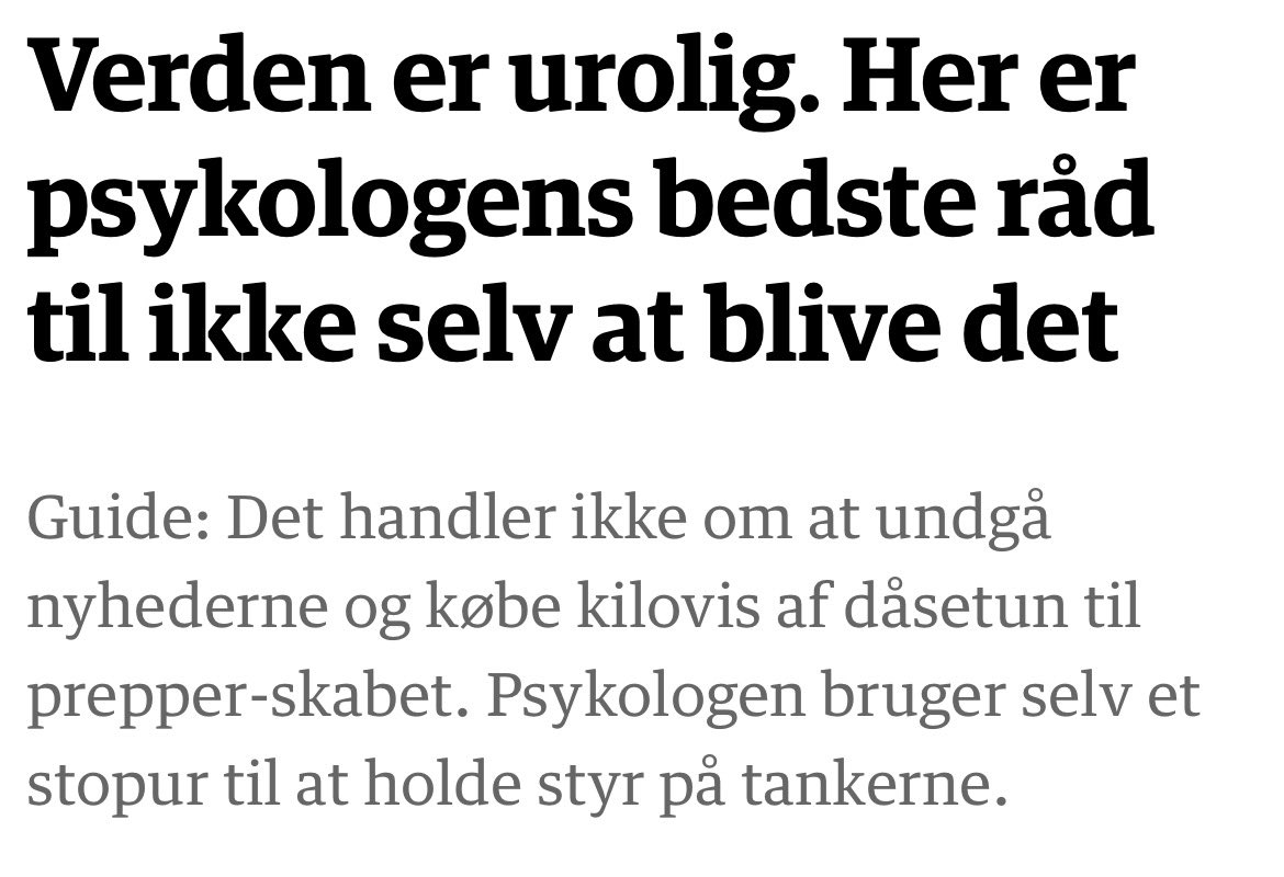 MetaPiaC's tweet photo. 🌍 Verden er urolig – men vi behøver ikke selv blive det.

I dag er jeg med i @jyllandsposten, hvor jeg deler mine bedste psykologiske råd til, hvordan vi kan bevare ro, mentalt overblik og handlekraft i en tid præget af usikkerhed og konstante nyheder.

I artiklen får du bl.a. konkrete greb til at håndtere bekymringer uden at blive opslugt af dem og stå mere mentalt stabilt – uden at lukke øjnene for verden.

👉 Læs artiklen i første kommentar nederst