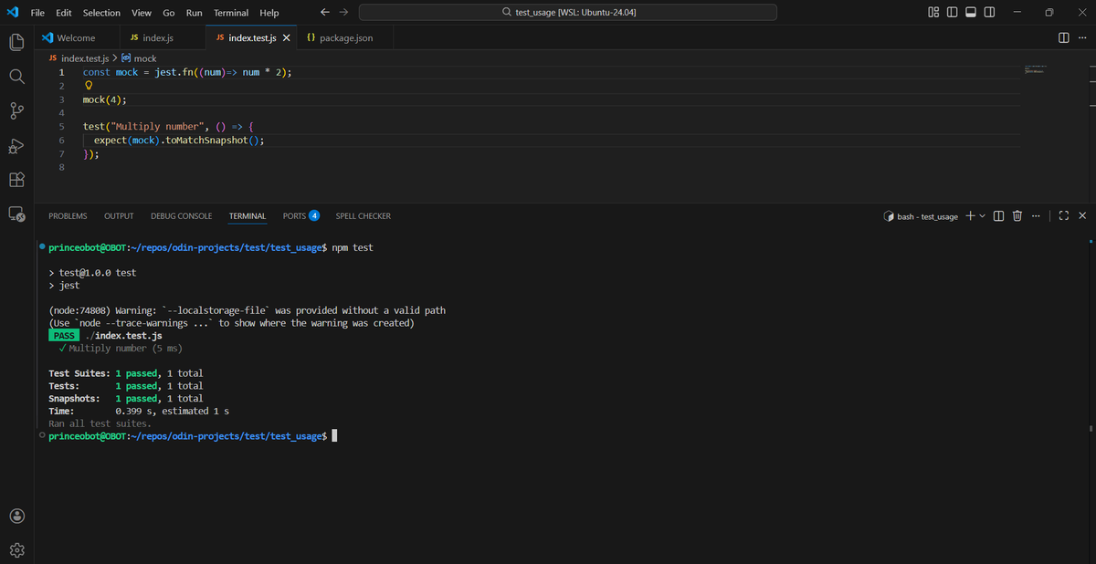 obot_princ7790's tweet photo. #JavaScriptLesson
More Testing Completed
JEST Docs was a long one but included explainable examples
toMatchSnapshot won the most admirable method among jest method
what a print out 👇 https://t.co/HWJhQ5fgDO