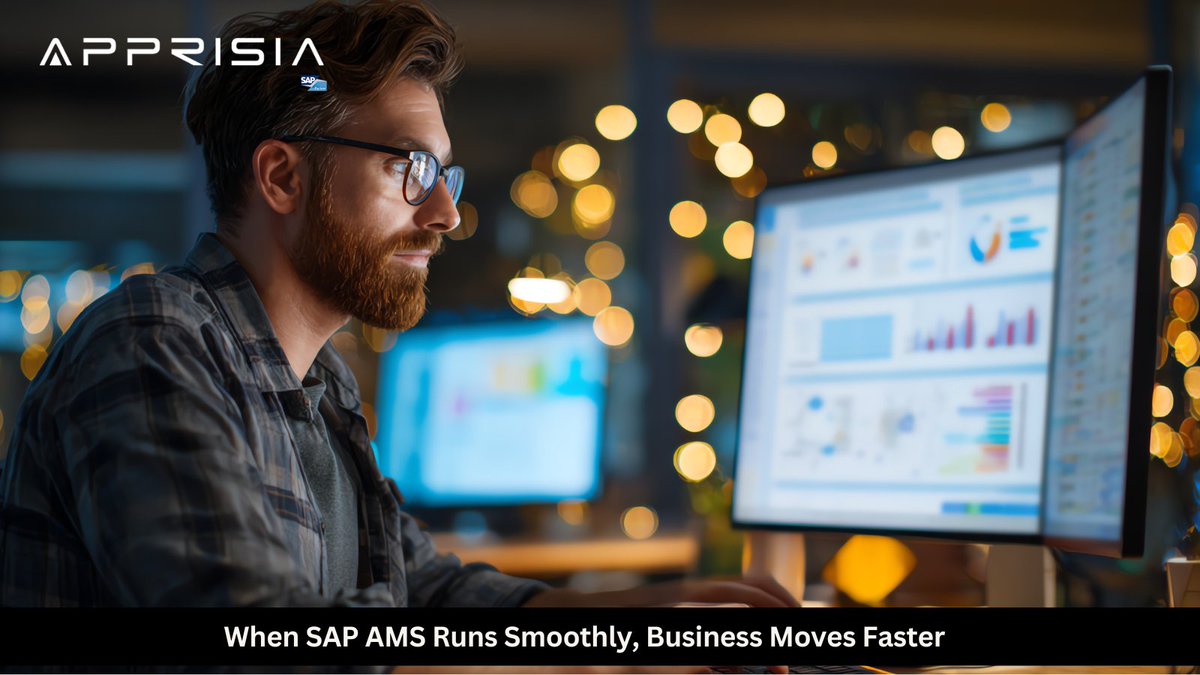 Apprisia_'s tweet photo. Downtime, rising #SAP support costs, and stretched teams slow growth.

@Apprisia_'s SAP #AMS brings proactive support, stability, and cost control - without adding internal overhead.

👉 https://t.co/ThgYpv2AIL https://t.co/SW7TelqNmO