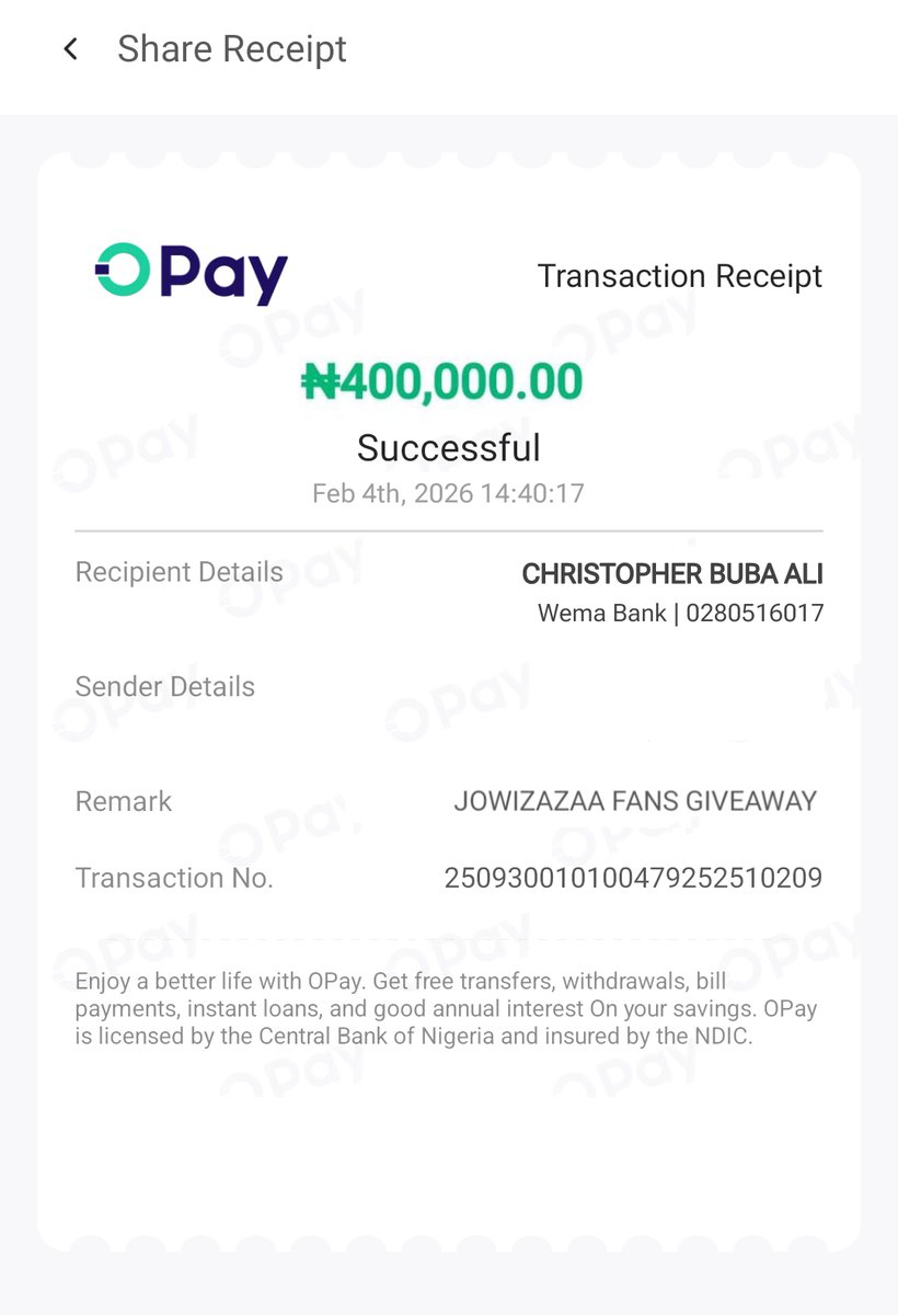 400k credited to your Wema Acct

Who's next?

Repost and Drop OPAY, PALMPAY, KUDA 

Once I see you in my replies, il credit you