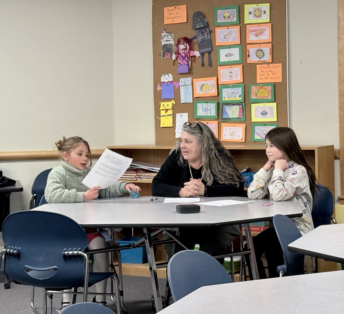 We had two students from grades 2/3 share their NF writing at the School Board meeting last night! They did such a wonderful job! Thank you Mrs. Pruett for supporting them!