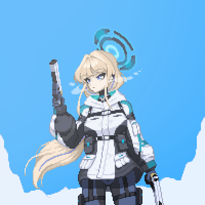 #ブルアカ #ドット絵 #飛鳥馬トキ #BlueArchive #블루아카이브 #pixelart