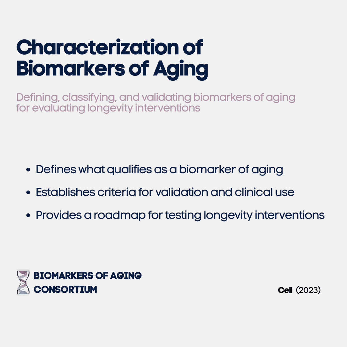 Why does our inaugural 2023 paper matter more today than when it was released three years ago?

Since then, the number of proposed biomarkers of aging has exploded.

⏳ Epigenetic clocks, proteomic signatures, metabolomic panels, digital and wearable-derived metrics,