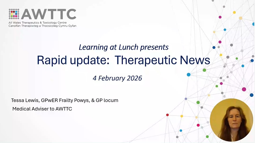 All Wales Therapeutics and Toxicology Centre tweet media