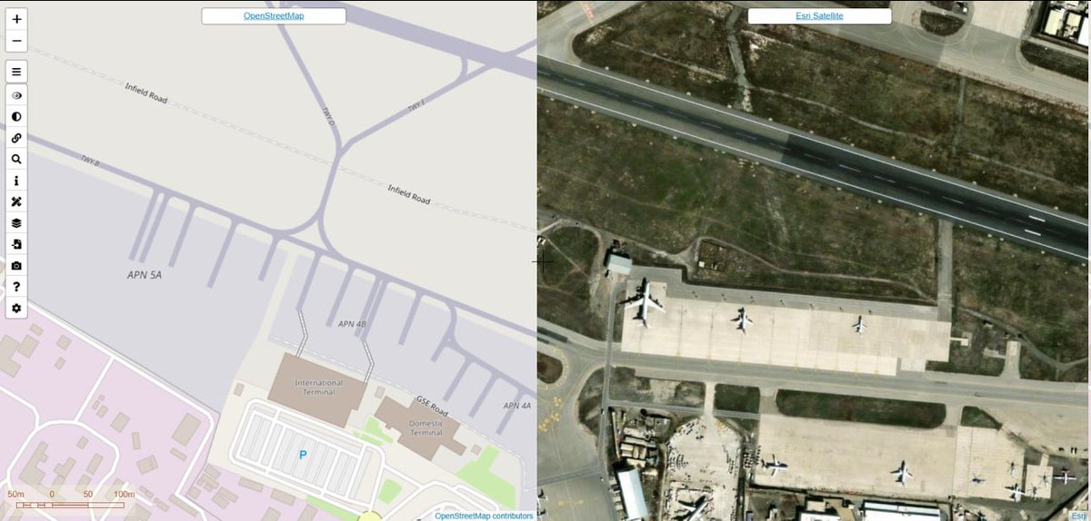 javier.jimenezshaw.com/mapas/mapas.ht…

An open-source tool to view OpenStreetMap and satellite imagery in one synced window. 

Great for fast cross-checking locations in a single view.

#OSINT #GEOINT #OSINTTools