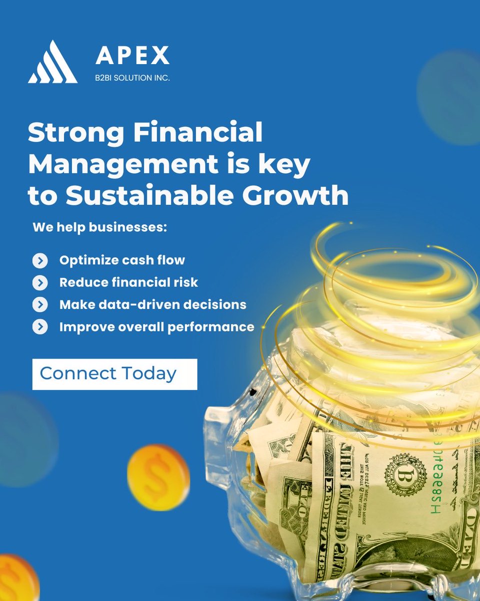 ApexB2Bi's tweet photo. Apex B2Bi Solutions provides end-to-end financial services including accounting, payroll, audits, FP&amp;A, and tax compliance

Book a financial consultation to build a stronger, more resilient business

📧 info@apex-b2bi.com
🔗 https://t.co/jBe7S7hc3h

#ApexB2Bi #BusinessConsulting https://t.co/hDUsi96jj5