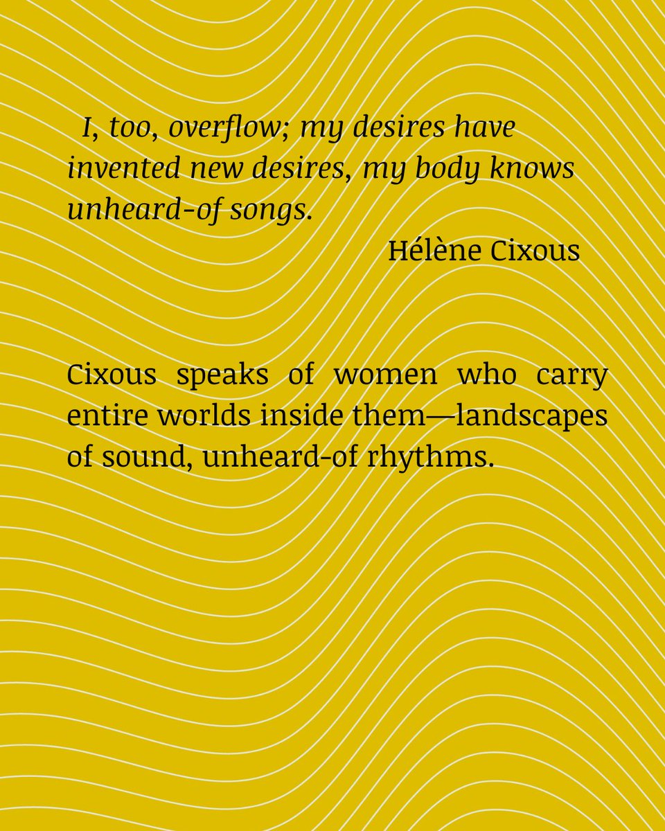 eavesdroppingLN's tweet photo. How a 1976 feminist essay became one of London's most innovative music festivals?

#eavesdropping #HélèneCixous #London https://t.co/nppalvLkQq