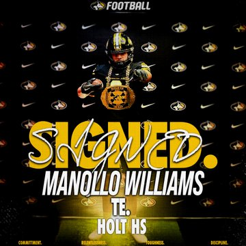 Holt 2026 TE/WR/DE Manollo Williams has signed with Michigan Tech

football.thedzone.com/players/manoll…

<a href="/ManolloWilliams/">Manollo Williams</a> <a href="/HoltAthletics/">Holt Athletics</a> <a href="/holtramfootball/">Holt Football</a> <a href="/MTUFB/">Michigan Tech Football</a>
