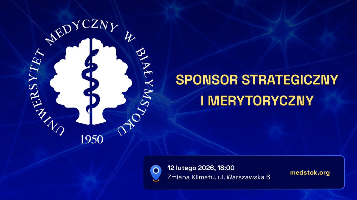 Z dumą ogłaszamy, że sponsorem strategicznym #MedStok jest <a href="/UMB_Bialystok/">UMB</a>. Partner absolutnie wyjątkowy, wspierający projekt finansowo, ale przede wszystkim merytorycznie i promocyjnie.

Już niebawem serce podlaskiej medycyny zabije mocniej i to w rytmie nowoczesnych technologii.