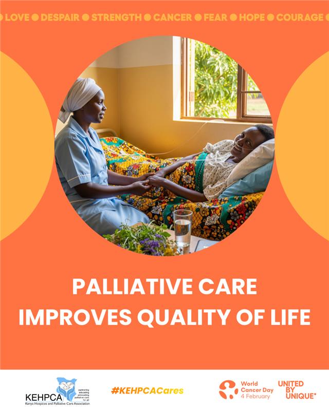 Palliative care is an essential part of caring for patients with cancer. We join the world in commemorating #WorldCancerDay 

Palliative Care ensures quality of life &amp; helps alleviate pain, offering comfort &amp; dignity to patients &amp; their families

#KehpcaCares