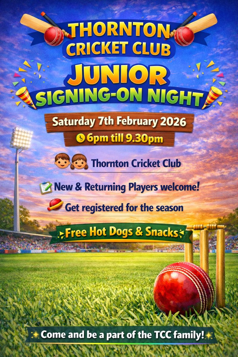 Thornton CC tweet media