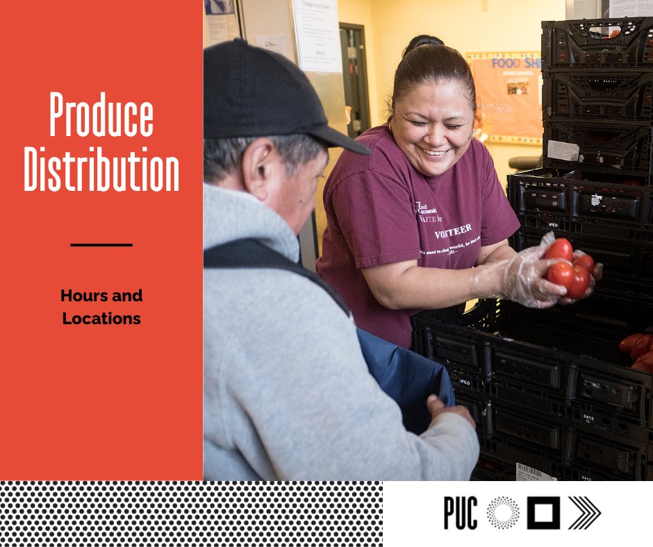 Our community centers offer free fruits and vegetables for individuals and families throughout the year. 🥬🍅 Days and times vary by location, so see the times below or call your neighborhood center to register for pickup.

For more information, visit ow.ly/lWb850Y1qoh