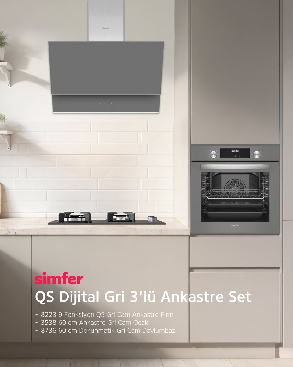 SimferTurkiye's tweet image. Mutfağınız için en uyumlu ankastre setler Simfer'de!

Ankastre fırın, ocak ve davlumbazdan oluşan 3’lü
ankastre setleri keşfetmek için 👉🏻simfer.com.tr

#Simfer #EvinizinKalbinde #AnkastreSet
