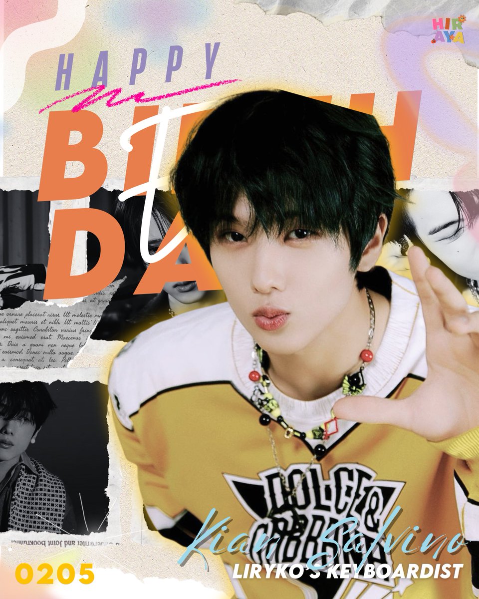 ㅤ

     🗯  𝐇𝐀𝐏𝐏𝐘   𝐁𝐈𝐑𝐓𝐇𝐃𝐀𝐘  𝐊𝐈𝐀𝐍 💥
     A passionate performer and one of the 
     brains behind the amazing band, LIRYKO. 
     Studio Hiraya celebrates the cutie, EKKO.

 ⠀⠀#LIRYKO #ItsEKKOday
⠀⠀ #StudioHiraya ⟡

ㅤ