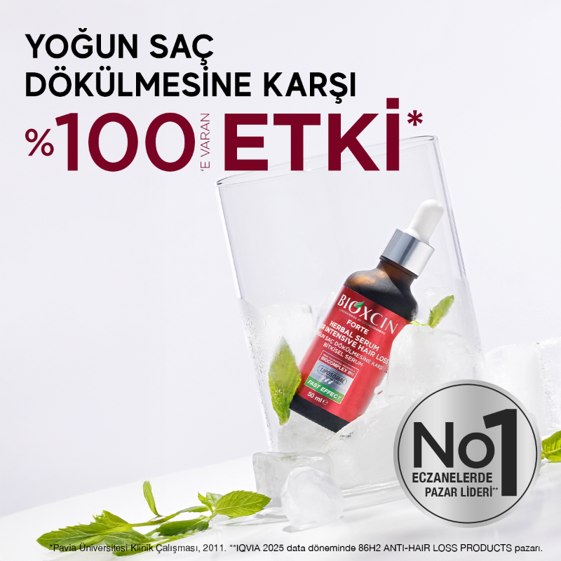 BioxcinOfficial's tweet photo. 2025 yılının en çok satan dökülme karşıtı serumu! 

Yoğun saç dökülmesine karşı %100’e varan etki.*

*2011 Pavia Universitesi Klinik çalışması sonuçlarına dayanmaktadır.