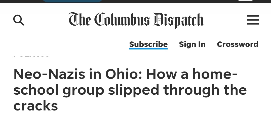 <a href="/CaseyPutsch/">Casey Putsch</a> It's an actual nazi homeschool, Casey. And it's not the only one.
Shouldn't you know things about Ohio if you're trying to be governor?

dispatch.com/story/news/pol…

vice.com/en/article/neo…

beaconjournal.com/story/news/sta…

local12.com/news/investiga…